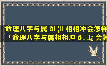 命理八字与属 🦍 相相冲会怎样「命理八字与属相相冲 🌿 会怎样呢」